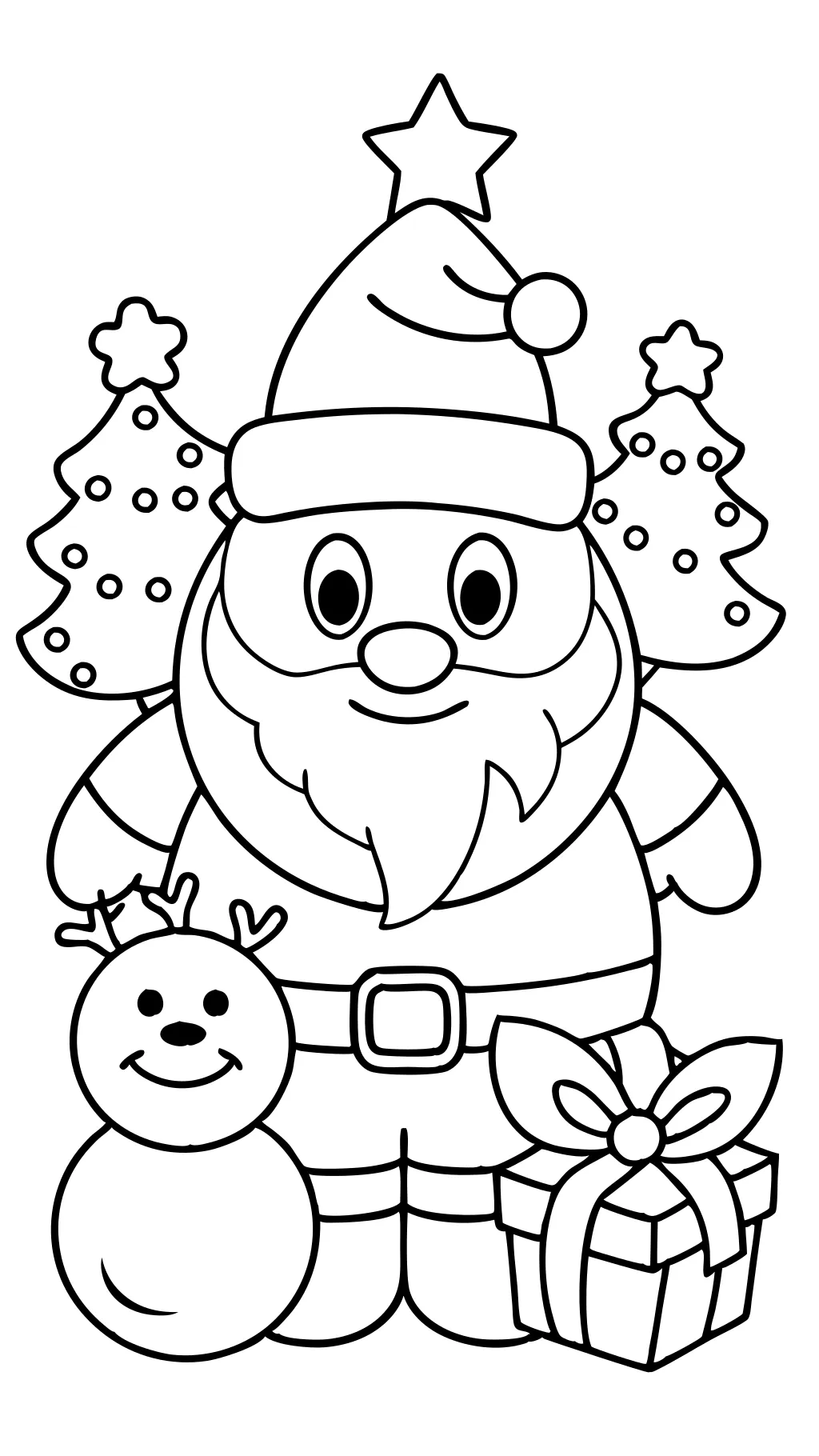 coloriages de Noël pour les enfants d’âge préscolaire